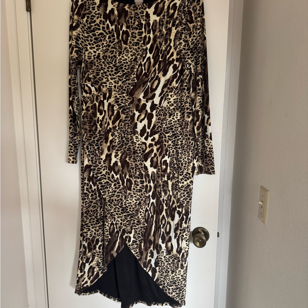 Chico's Black Label Animal Print Dress